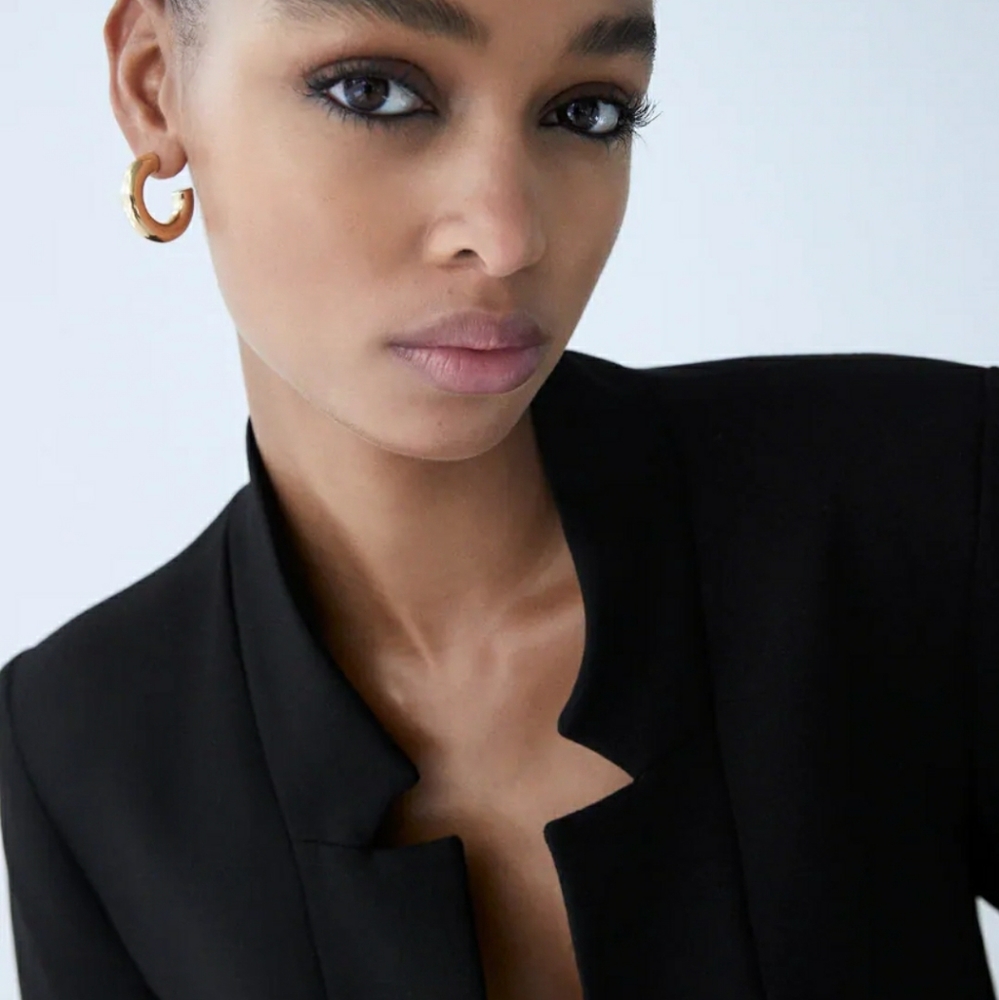 Zara inverted Lapel frock coat - Picture 3 of 6